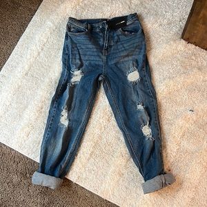 I got it from my mama fashion nova distressed loose mom fit jean rip boyfriend